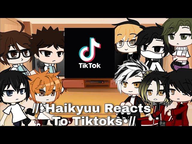 ||Haikyuu Reacts To Tiktoks||•Haikyuu•//Gacha club//