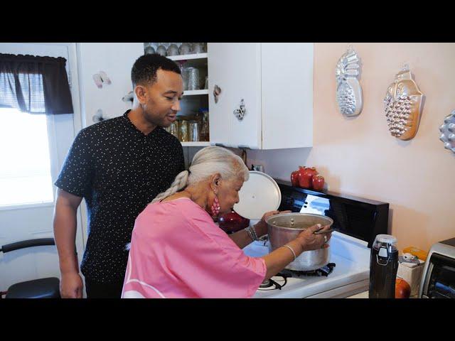 John Cooks Collard Greens with his Granny