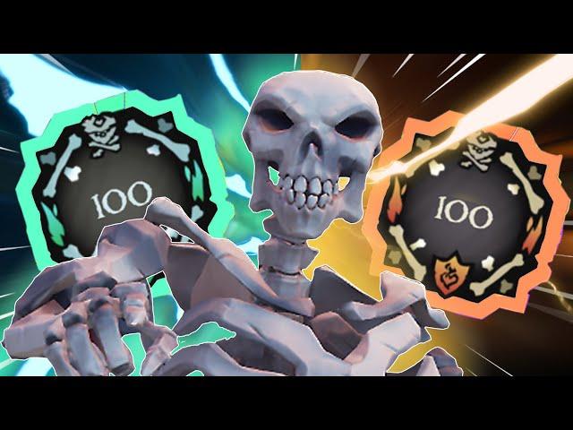 My *100 DAY* Journey to the Skeleton Curse in Sea of Thieves!