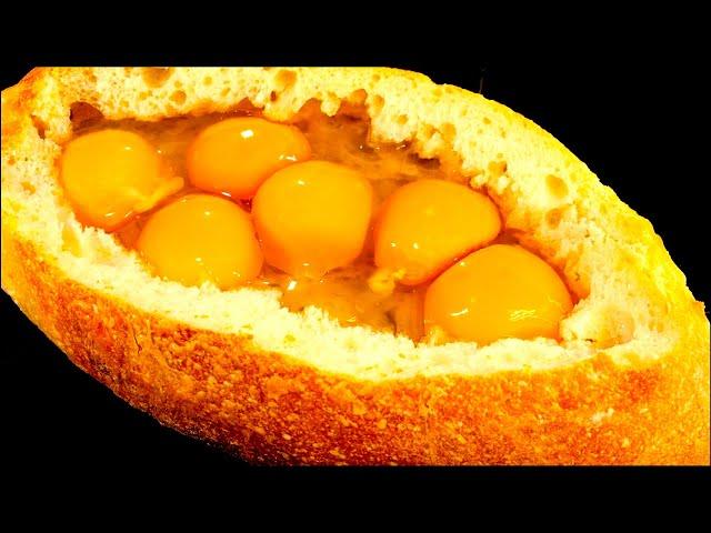 Just pour the egg on the bread and the result will be amazing! You will like it | Easy cooking