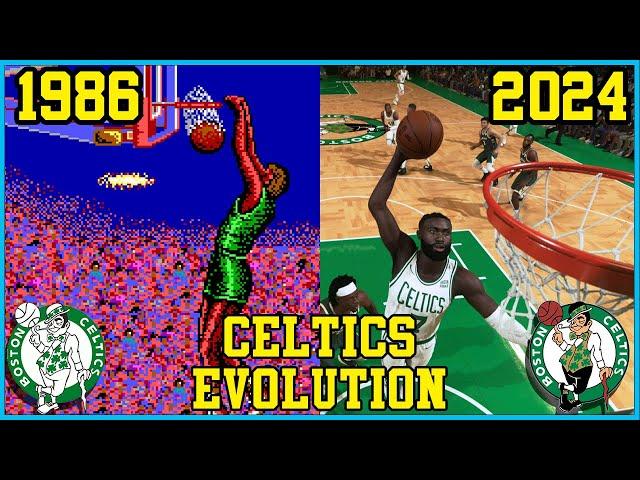 BOSTON CELTICS evolution in BASKETBALL VIDEO GAMES [1986 - 2024]