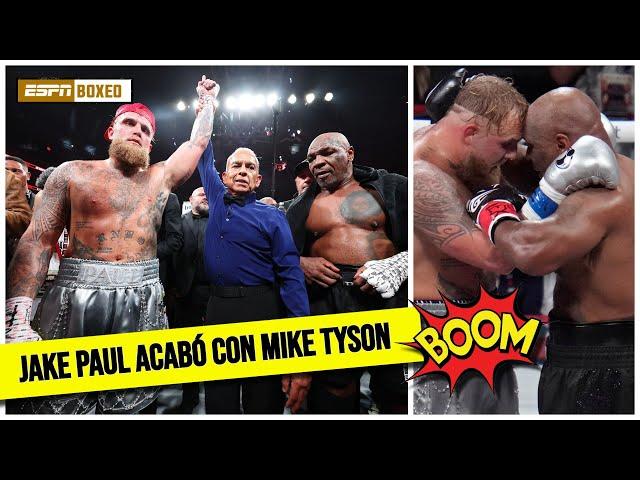 MIKE TYSON vs. Jake Paul. Resumen de la victoria por decisión unánime en 8 asaltos | ESPN Boxeo