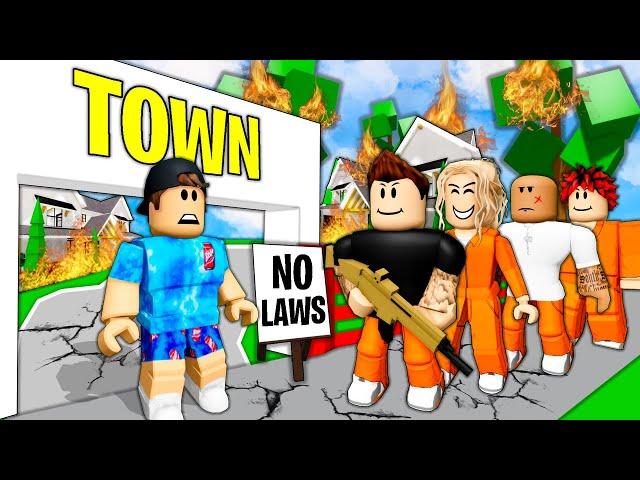 Brookhaven RP, But I BUILT My Own TOWN With NO LAWS!!