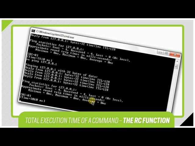 'Total Execution time' of a command in CMD - The RC Function | By Rob van der Woude