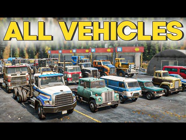 SnowRunner All Vehicles Showcase + Gameplay with OverView