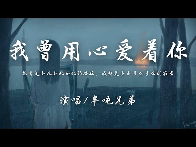 半吨兄弟 - 我曾用心爱着你 (原唱：潘美辰)『你总是如此如此如此的冷漠，我却是多么多么多么的寂寞。』【動態歌詞】