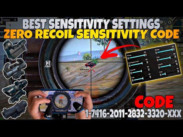 NEW UPDATE 3.5  BEST SENSITIVITY CODE + CONTROL SETTINGS PUBG MOBILE/BGMI