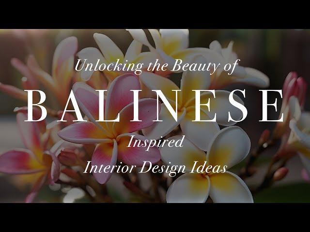 How to Decorate Bali Interior Design Style - Home Decorating Tips