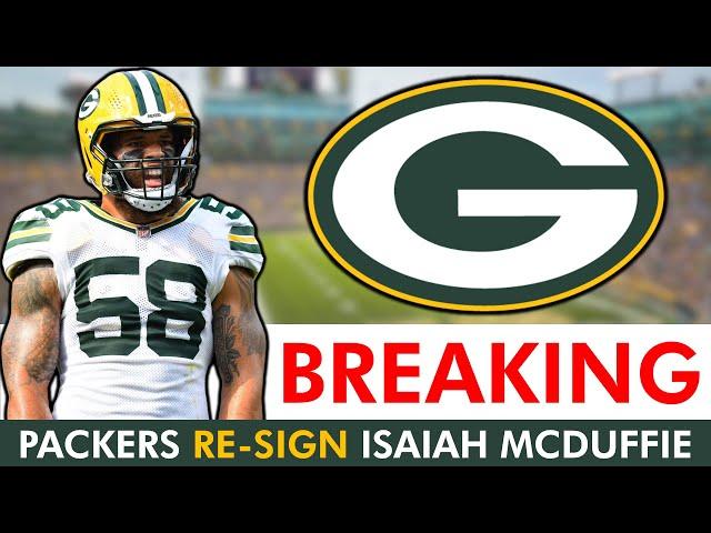 BREAKING Packers Free Agency News: Packers Re-Sign Isaiah McDuffie | Green Bay Packers News