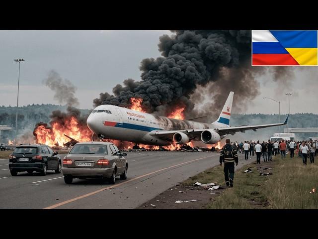 12 MINUTES AGO! Russian IL-76 Presidential Plane BLOWN UP in Unexpected Ukrainian F-16 Ambush!