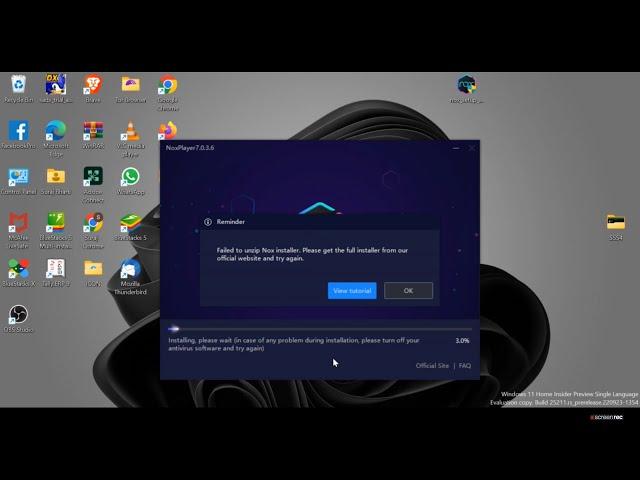 Nox App Player Installing Problem in Windows 11 2022