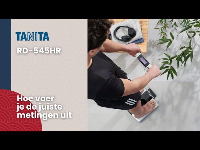 TANITA RD-545HR Hoe voer je de juiste metingen uit