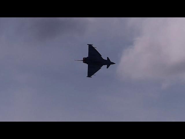 RAF Typhoon FGR4 at Scottish International Airshow - Ayr Beach 2nd Sept, 2017