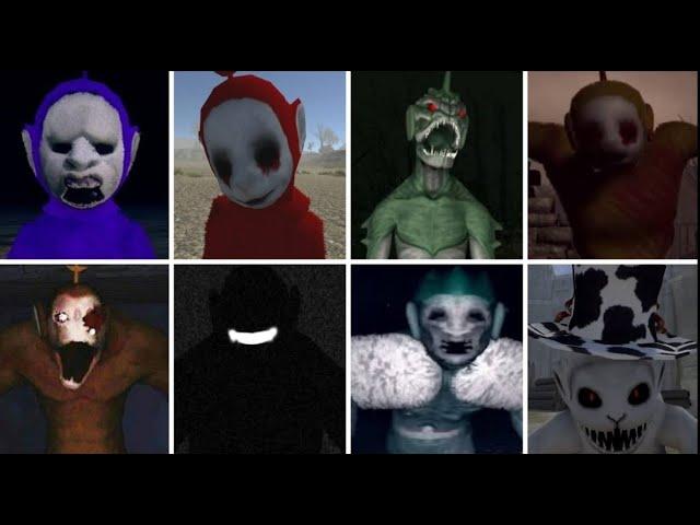 Slendytubbies 3 - All Monsters, Maps and screams