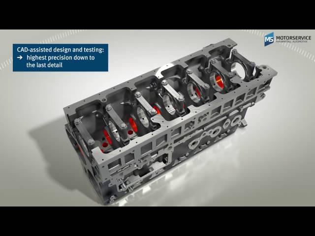 Structure and function of a crankcase (3D animation) - Motorservice Group -