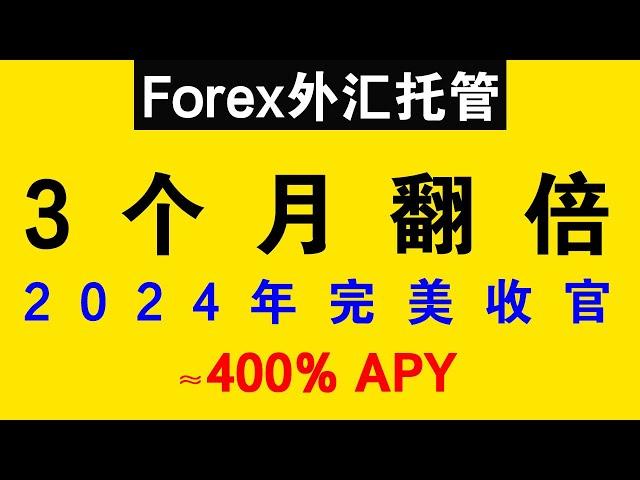 【保本包赔】外汇托管稳健策略：2024年完美收官，短短几月已翻倍！