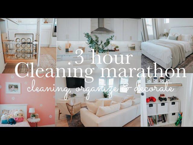 NEW  3 HOUR CLEANING MARATHON || CLEANING MARATHON || HOURS OF CLEANING | CLEAN WITH ME