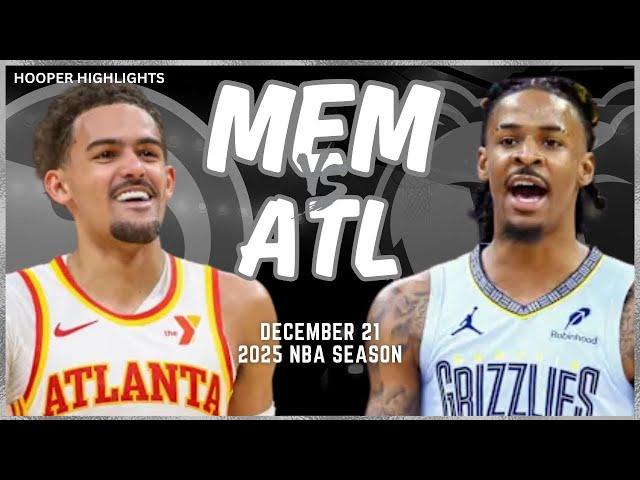 Memphis Grizzlies vs Atlanta Hawks Full Game Highlights | Dec 21 | 2025 NBA Season