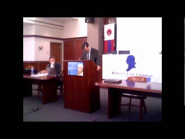 Illegal Immigration. Alan Hyde v. Hans von Spakovsky at Rutgers Federalist Society (Newark)-3