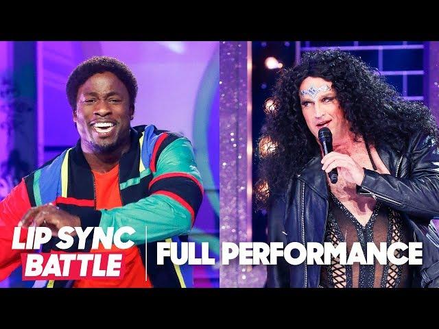 Akbar Gbaja-Biamila’s “Bust a Move” vs. Matt Iseman’s “Believe” | Lip Sync Battle