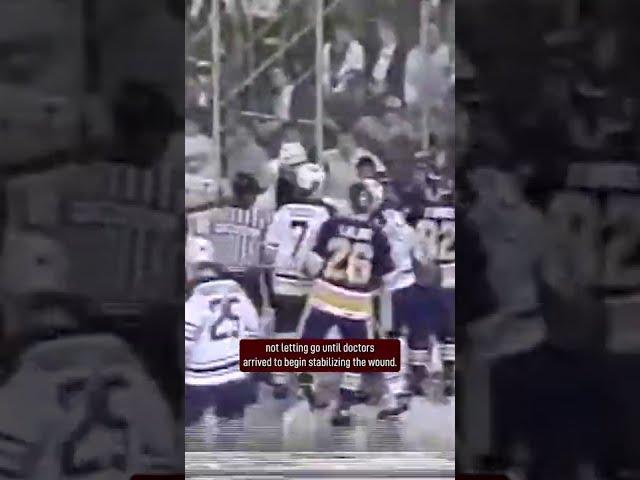 Ice Hockey's Darkest Moment Caught on LIVE TV #shorts