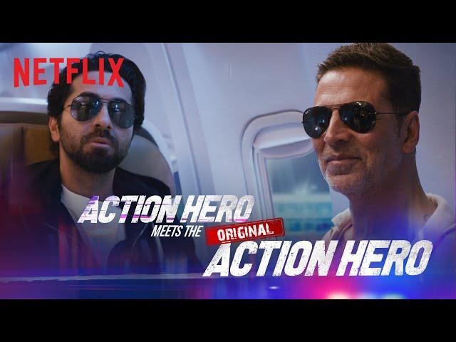 Ayushmann Khurrana Meets Akshay Kumar | An Action Hero | Netflix India