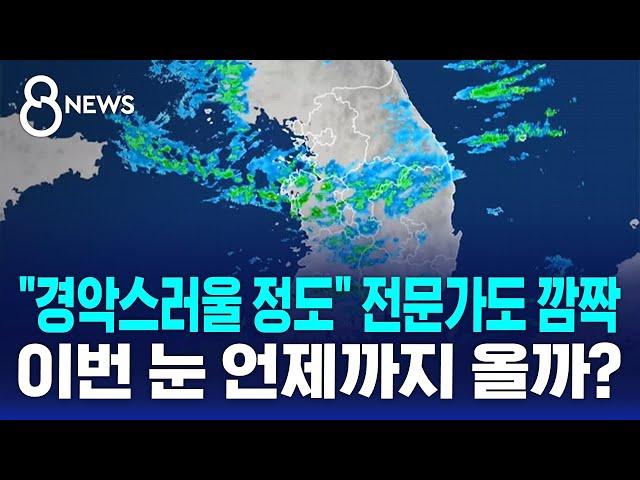 "경악스러울 정도" 전문가도 깜짝…이번 눈 언제까지 오나 / SBS 8뉴스