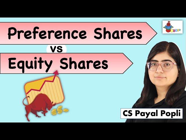 Difference between Equity & Preference Shares| Equity & Preference Share| Equity vs Preference Share