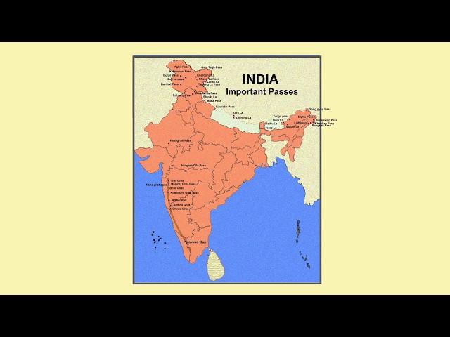 Major Mountain Passes of INDIA