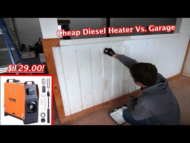 The Racetrack Garage Facelift Begins! Paint & Vevor Diesel Heater Testing