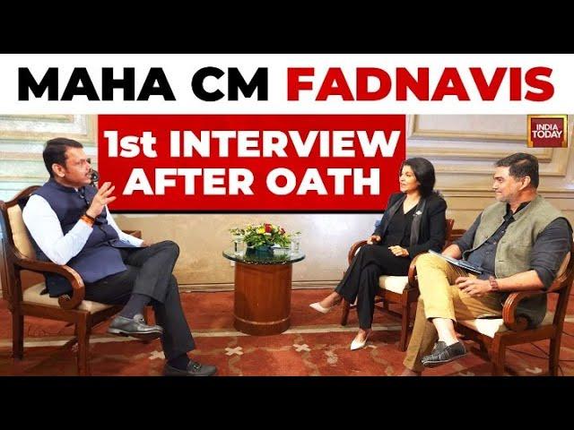 Maharashtra CM Devendra Fadnavis Exclsuive Interview With India Today 1st Interview After Oath