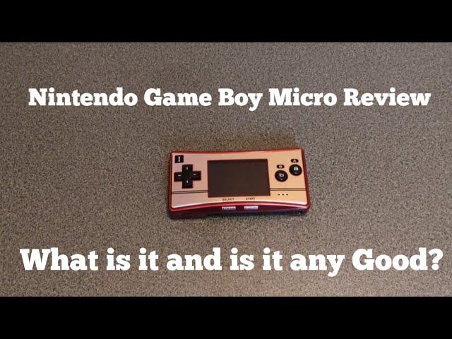 Nintendo Game Boy Micro Review - RetroGamer Reviews