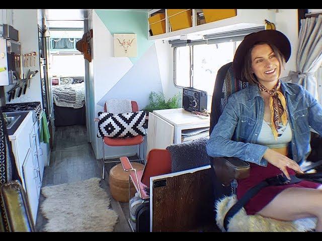 She Transformed A $1,900 Vintage RV Into A Gorgeous Tiny House On Wheels