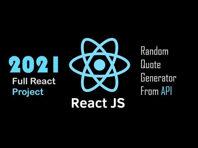 Full React Project - Random Quote Generator From API