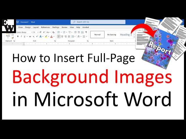 How to Insert Full Page Background Images in Microsoft Word (PC & Mac)