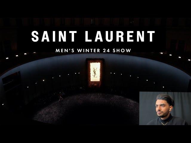 Inside SAINT LAURENT MEN'S WINTER 24 SHOW | Runway Highlights