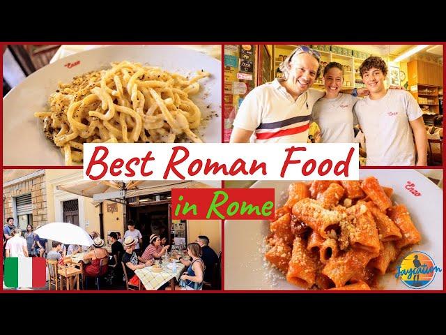 BEST ROMAN FOOD IN TRASTEVERE - What to Eat in Rome - Italian Food Tour