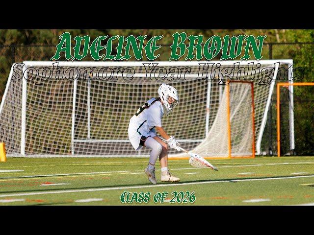 Adeline Brown Sophomore Season Highlights