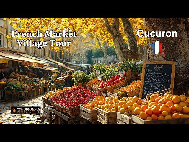 Cucuron FRANCE - French Village Tour - Beautiful Medieval Villages in France - 4k Video Walk