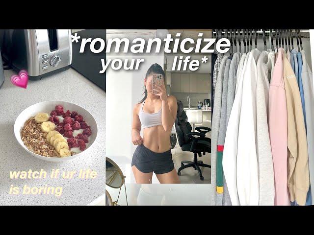 how to romanticize your life & focus on yourself  realistic vlog living alone