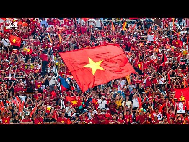 ASEAN CUP 2024: Bóng đá Việt Nam vô địch Đông Nam Á, cổ động viên ăn mừng chiến thắng của đội tuyển