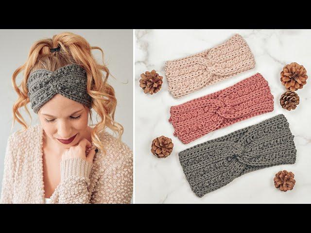 Easy Crochet Headband Tutorial - Picot Headband Tutorial - Free Crochet Headband Pattern