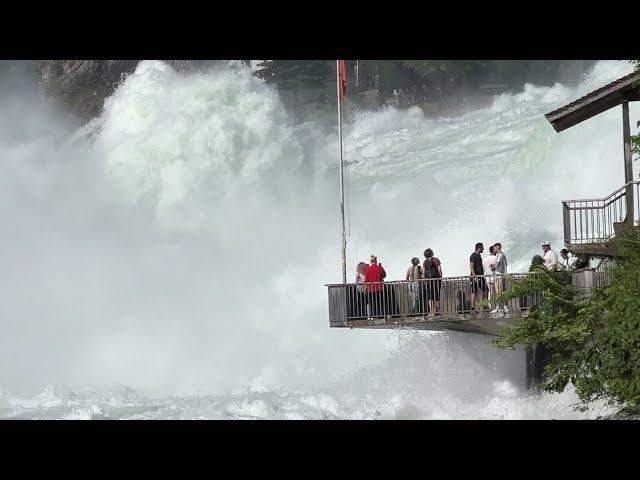 Rhine Falls, Switzerland, Extreme Water, Summer 2024 - Swiss View