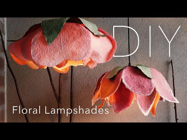 DIY Paper Flower Lampshade Tutorial