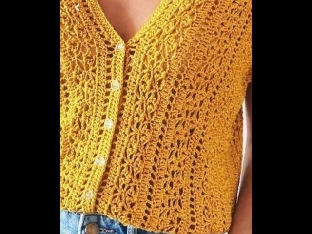 АЖУРНАЯ КОФТОЧКА КРЮЧКОМ   МК