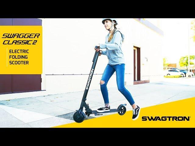 RIDE WITH STYLE - Swagtron Swagger 2 Classic Electric Scooter