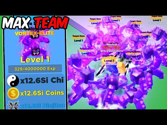 Rich Noob With Full Team of Super OP Pets In Ninja Legends