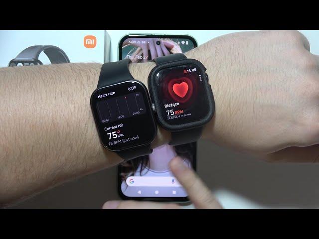 Redmi Watch 5 vs Apple Watch 10: Heart Rate Measure