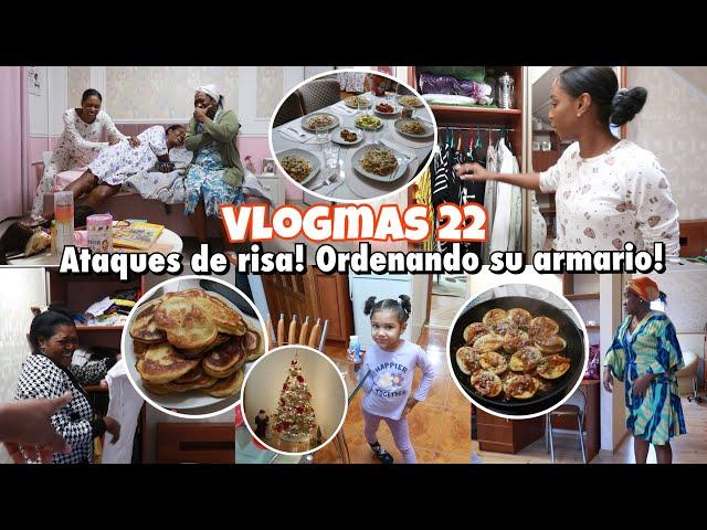 VLOGMAS 22 RISA TOTAL ORDEN ARMARIO DE MI MAMÁ RECETA PANQUEQUES REGALO ROPA A TÍA | 22 Dic 2024