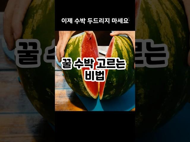 꿀 수박 고르는 비법 #이슈 #건강한중년 #어르신건강